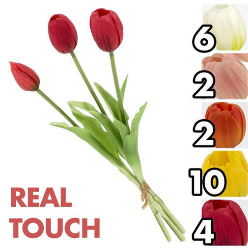 BUSH 3 TULIPANI REAL TOUCH 39CM 5 ASS.