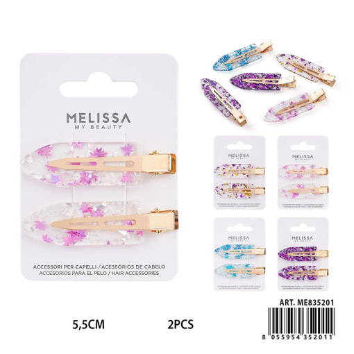 Melissa Clip Capelli 5.5Cm 2Pz