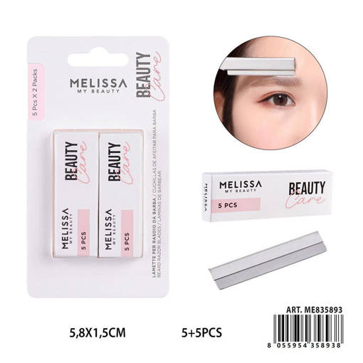 Melissa Lamette Rasoio Barba 5+5Pz 5.8X1.5Cm
