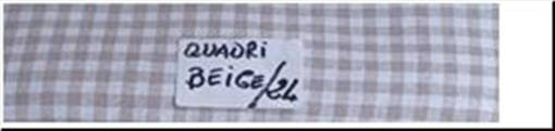 Desi Cuscino 4 Punti, Loneta, COL.QUADRETTO BEIGE/24