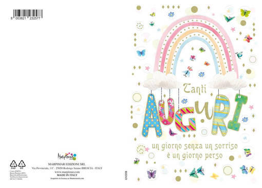 Marpimar - Tanti Auguri Arcobaleno Rilievo GVD58