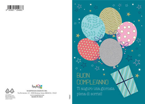 Marpimar - Compleanno Stelline Fondo Azzurro Special TSE43