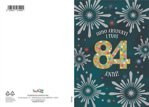 Marpimar - Biglietto Eta' - 84 Anni NUF164