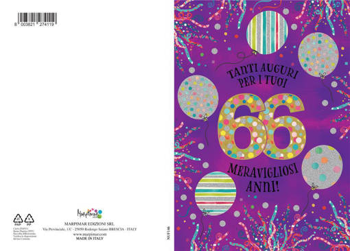 Marpimar - Biglietto Eta' - 66 Anni NUF146