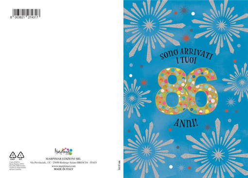 Marpimar - Biglietto Eta' - 86 Anni NUF166