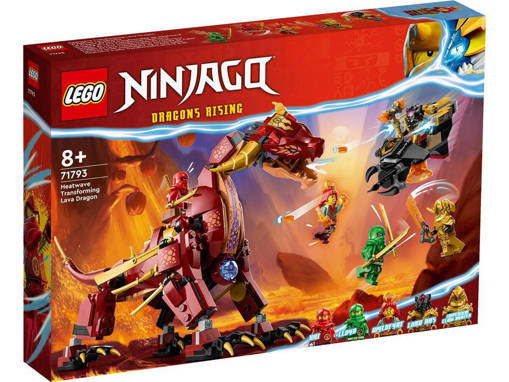 Lego Ninjago 71793 Dragone di Lava Transformer Heatwave