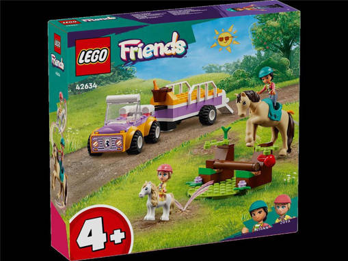 Lego Friends 42634 Rimorchio con cavallo e pony