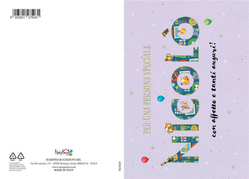 Marpimar - Biglietto Nicolo' Con Foil Oro NUF235