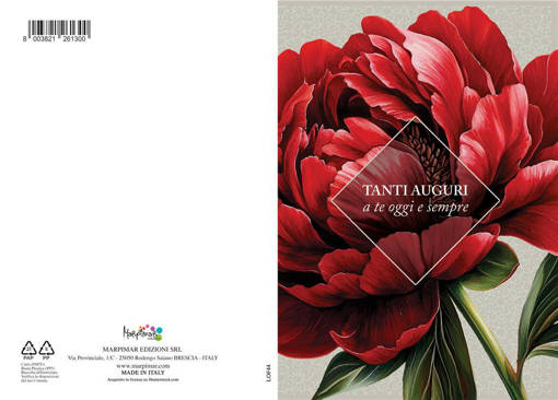 Marpimar - Tanti Auguri Peonia Rossa LOF44