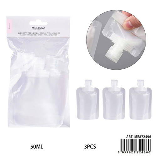 Melissa Sacchetto Liquidi Plast. 50Ml 3Pz
