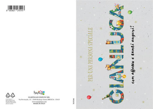 Marpimar - Biglietto Gianluca Con Foil Oro NUF246