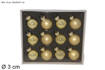 Palla Vetro 3Cm Set 12Pz Oro In Box Yj24046G