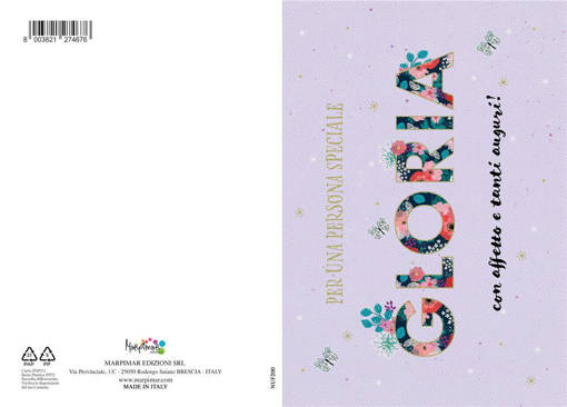 Marpimar - Biglietto Gloria Con Foil Oro NUF200