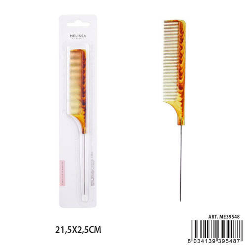Melissa Pettine Capelli Coda Metallo 21.5X2.5Cm