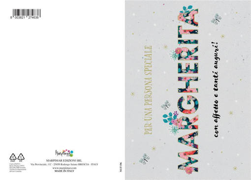Marpimar - Biglietto Margherita Con Foil Oro NUF196