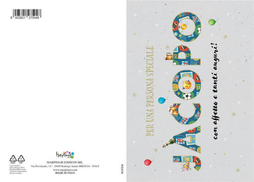 Marpimar - Biglietto Jacopo Con Foil Oro NUF236