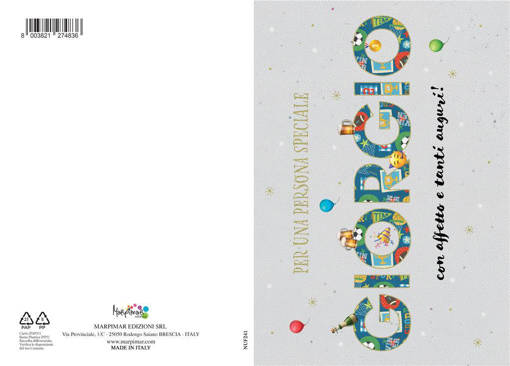 Marpimar - Biglietto Giorgio Con Foil Oro NUF241