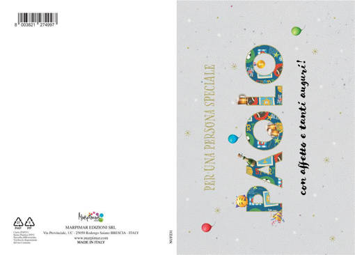 Marpimar - Biglietto Paolo Con Foil Oro NUF231