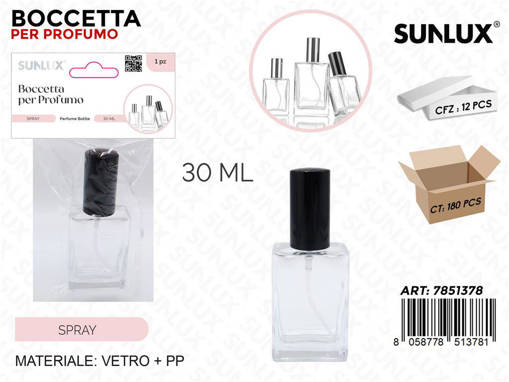 SUNLUX BOCCETTA PROFUMO SPRAY VETRO 30ML