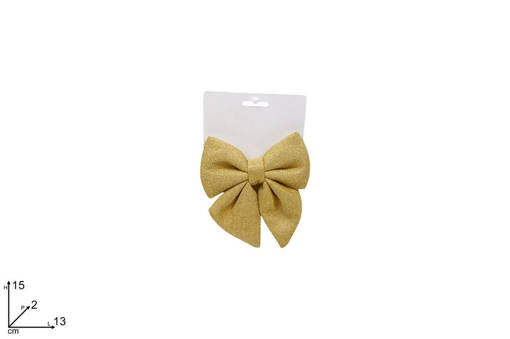 Fiocco 13 Cm Glitterato Oro
