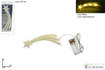 Stella Cometa Fluor. 15Cm. C/Luce Calda Batt. Art. Sps-223F/Ww