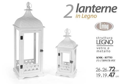 Living Garden Bis Lanterne 71,5-47Cm F3-17Bw67R-Wh