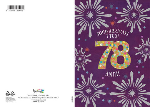 Marpimar - Biglietto Eta' - 78 Anni NUF158