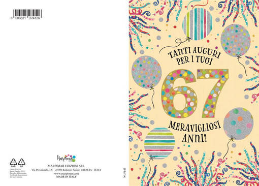 Marpimar - Biglietto Eta' - 67 Anni NUF147