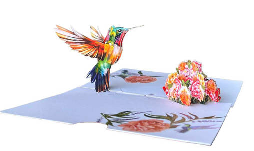 ORIGAMI KIRIGAMI COLIBRI  ORF21