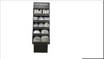 Nataluna Espositore Monouso 246 Set Assortiti Argento 36 Set/12Pz Bicchieri 266Ml 40 Set/8Pz Ciotola D.15Cm