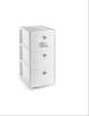 Stefanplast Cassettiera Elegance Slim 3 Cassetti, Bianco