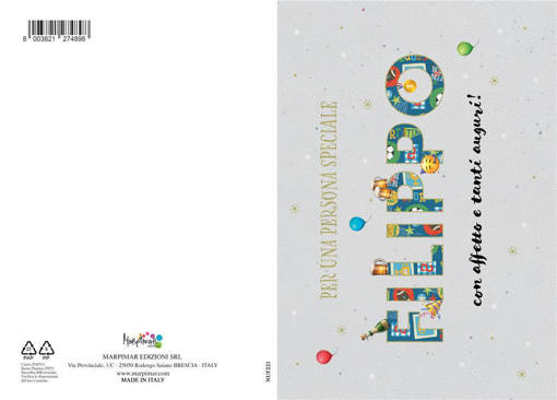 Marpimar - Biglietto Filippo Con Foil Oro NUF221