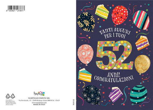 Marpimar - Biglietto Eta' - 52 Anni NUF132