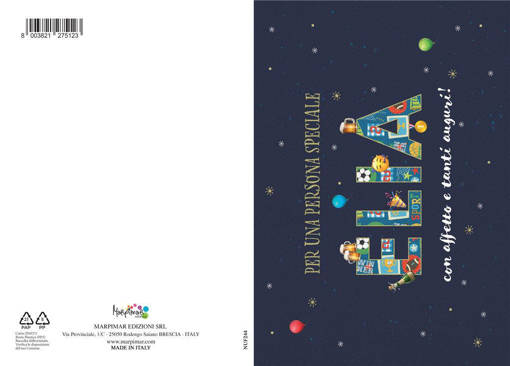 Marpimar - Biglietto Elia Con Foil Oro NUF244