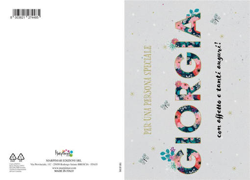 Marpimar - Biglietto Giorgia Con Foil Oro NUF181