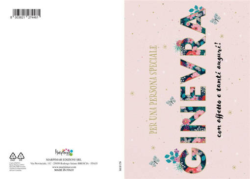 Marpimar - Biglietto Ginevra Con Foil Oro NUF179
