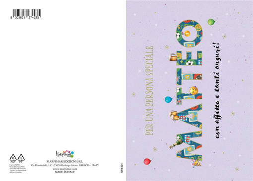 Marpimar - Biglietto Matteo Con Foil Oro NUF225