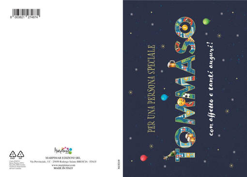 Marpimar - Biglietto Tommaso Con Foil Oro NUF219