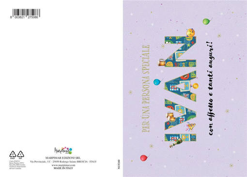 Marpimar - Biglietto Ivan Con Foil Oro NUF240