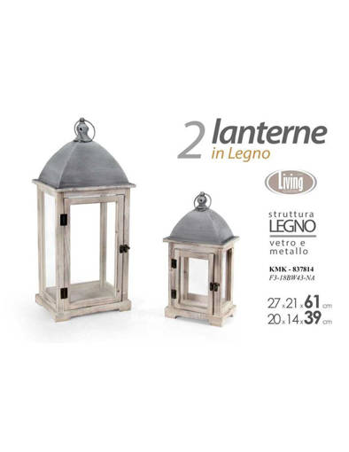 Lanterna 1 18,5*18,5*47 Cm