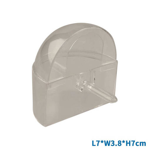 Nobleza Mangiatoia per uccelli trasparente L7*W3.8*H7cm