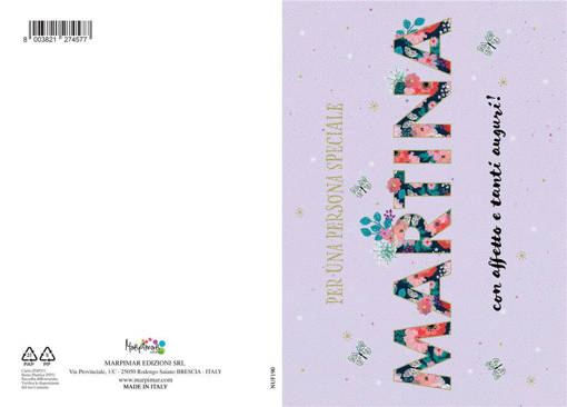 Marpimar - Biglietto Martina Con Foil Oro NUF190