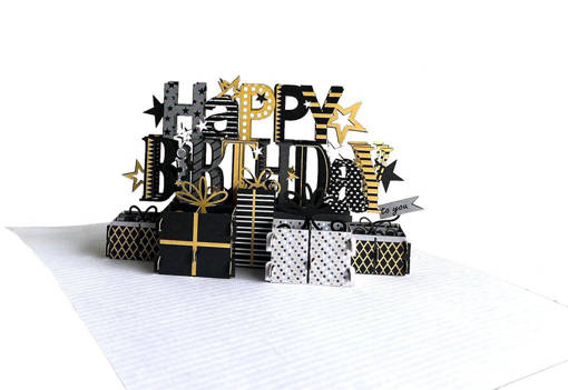 ORIGAMI KIRIGAMI HAPPY BIRTHDAY  ORF12