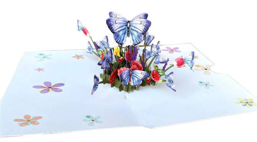 ORIGAMI KIRIGAMI ESPLOSIONE FARFALLE  ORF27