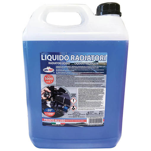 Ototop Liquido Radiatore Antigelo - 20°, Tanica Da 5 Lt, Colore Blu
