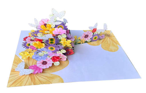 ORIGAMI KIRIGAMI ESPLOSIONE FLOREALE  ORF28