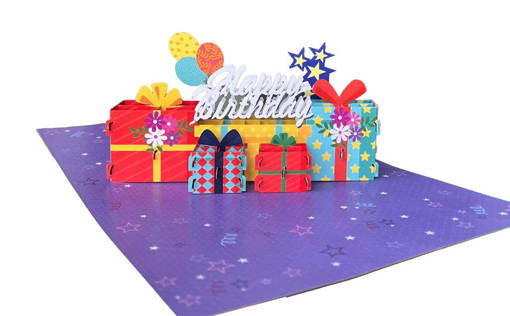 ORIGAMI KIRIGAMI HAPPY BIRTHDAY PACCHI REGALO  ORF05
