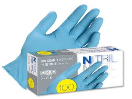 Tulip FIT BLU Guanti Nitrile 100 pezzi, M