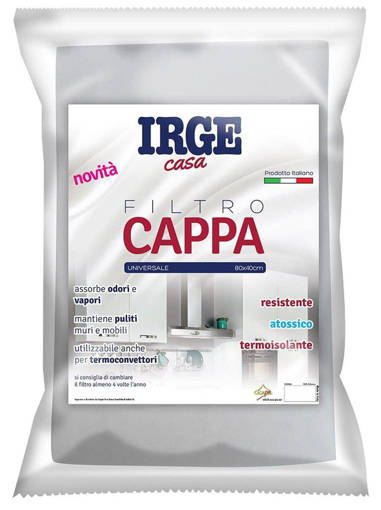 Irge Filtro Cappa 80x40cm, Universale, 1 pezzo