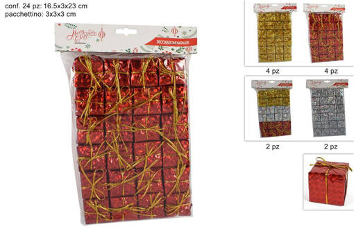 PACCHETTINI REGALO SET 24PZ 3CM 4ASS. ART.PL18R70022ABCD